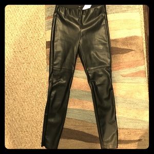 NEW with tags H & M faux leather pants hot NEW with tags H & M faux leather pants hot