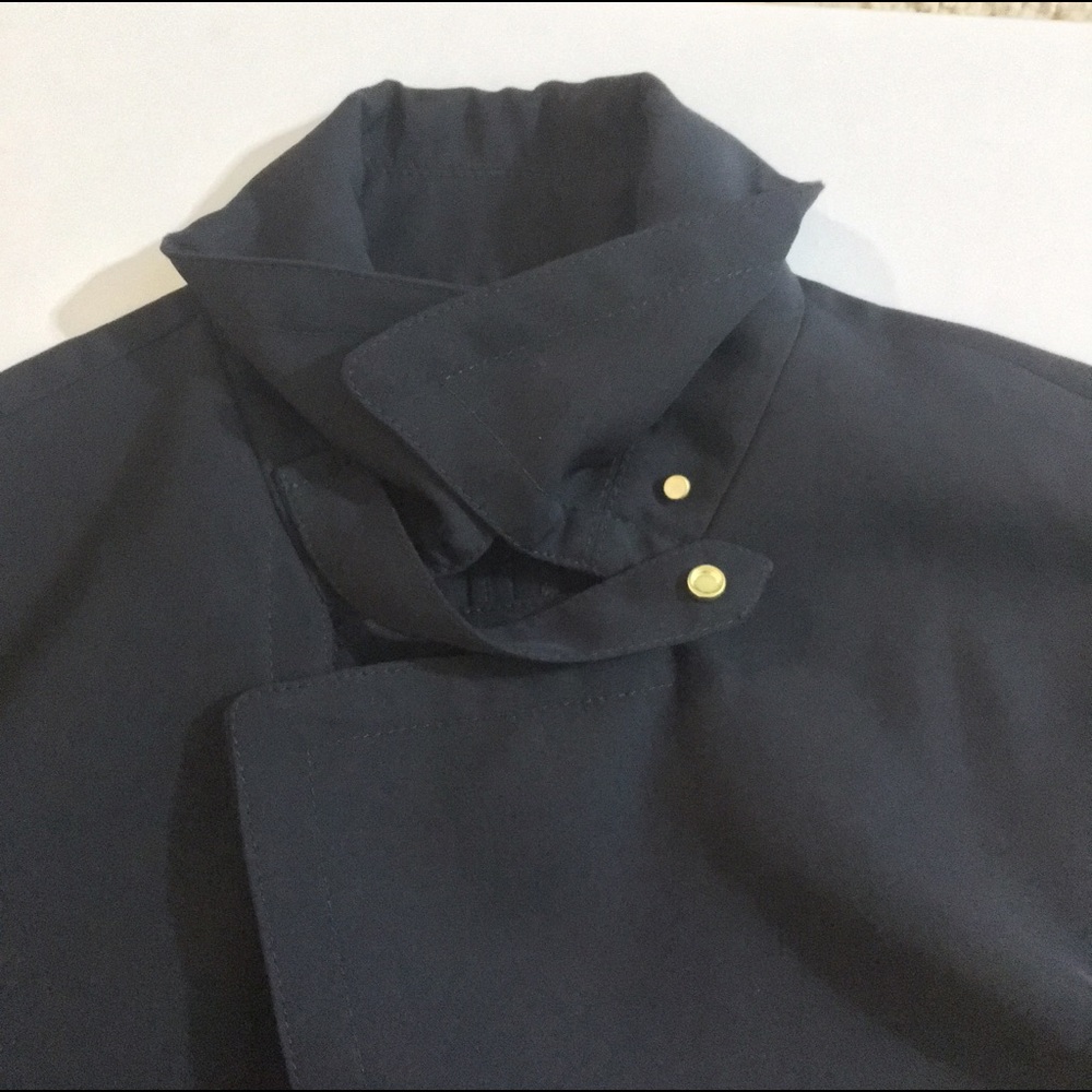Ann Taylor navy trench coat size S - Picture 5 of 6