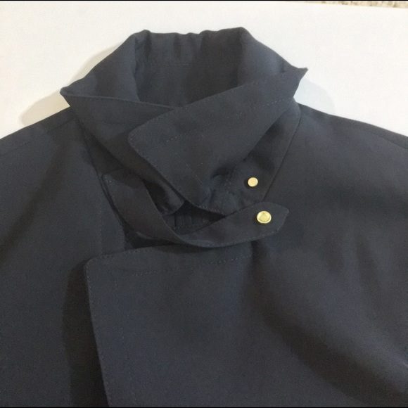 Ann Taylor navy trench coat size S - Picture 5 of 6