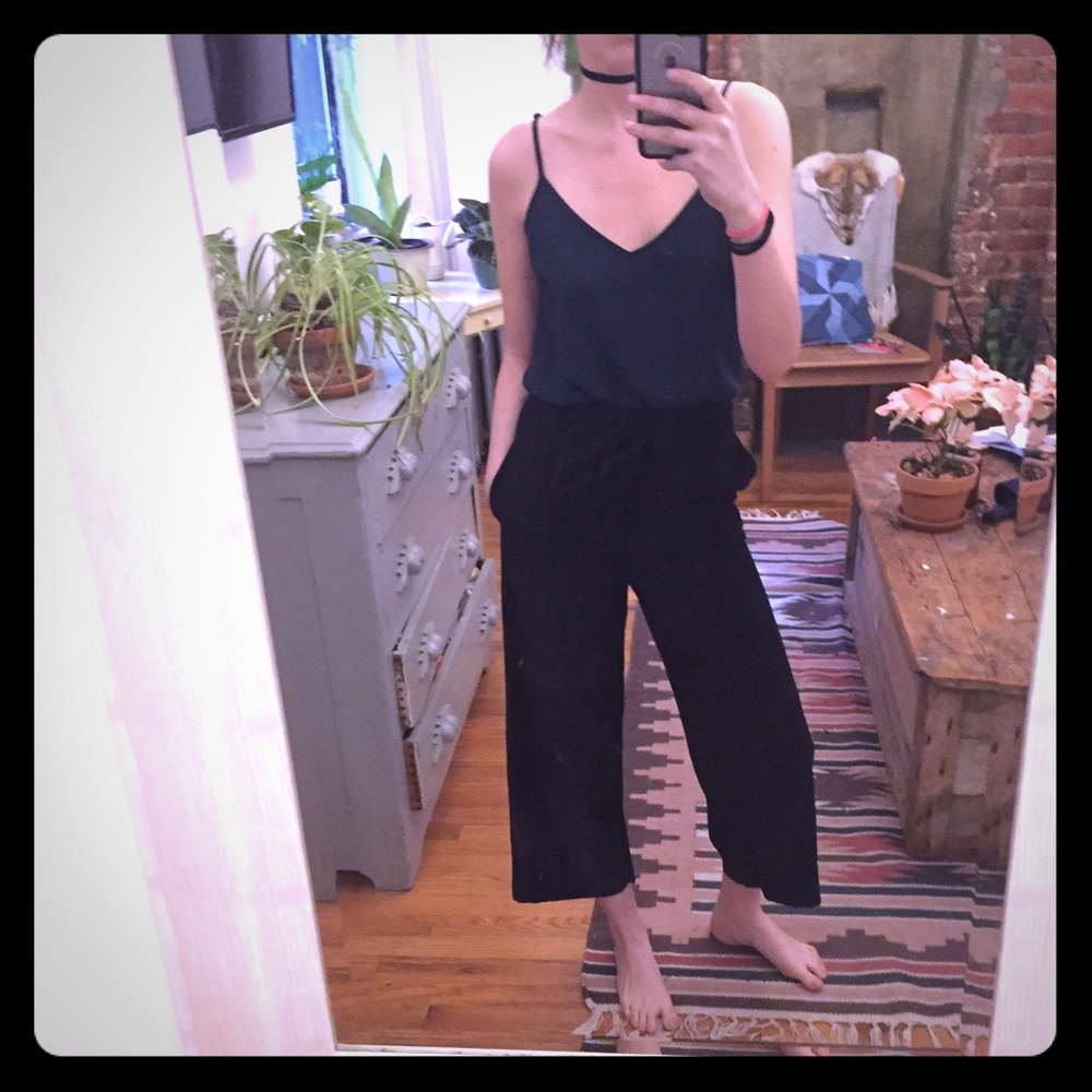 Velvet culottes
