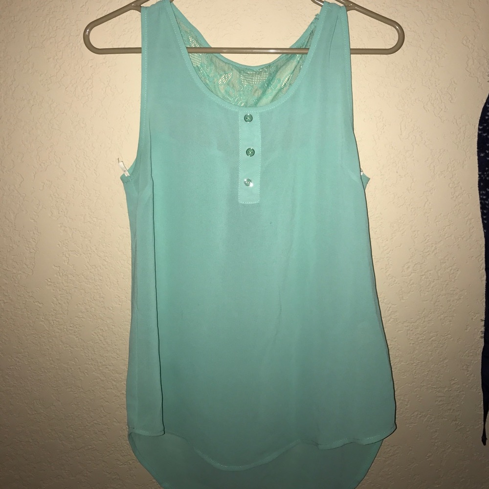 Turquoise tank top