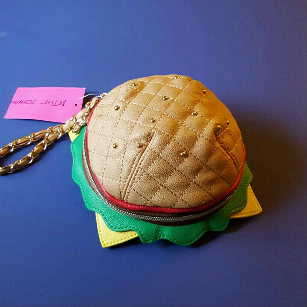 Betsy Johnson Hamburger Wristlet