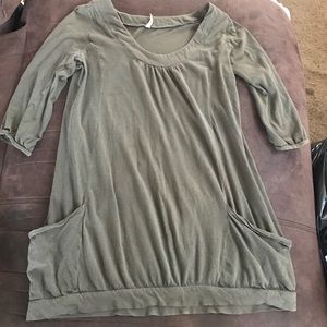 Green dress tunic