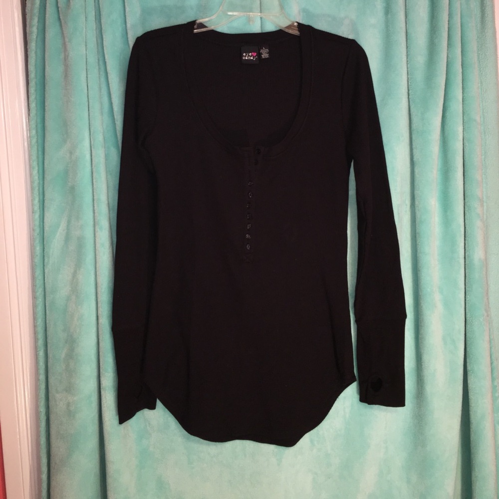 Black long sleeve thermal