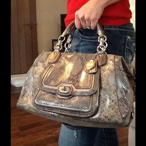 Coach rare Python purse (izzy?) perfect condition