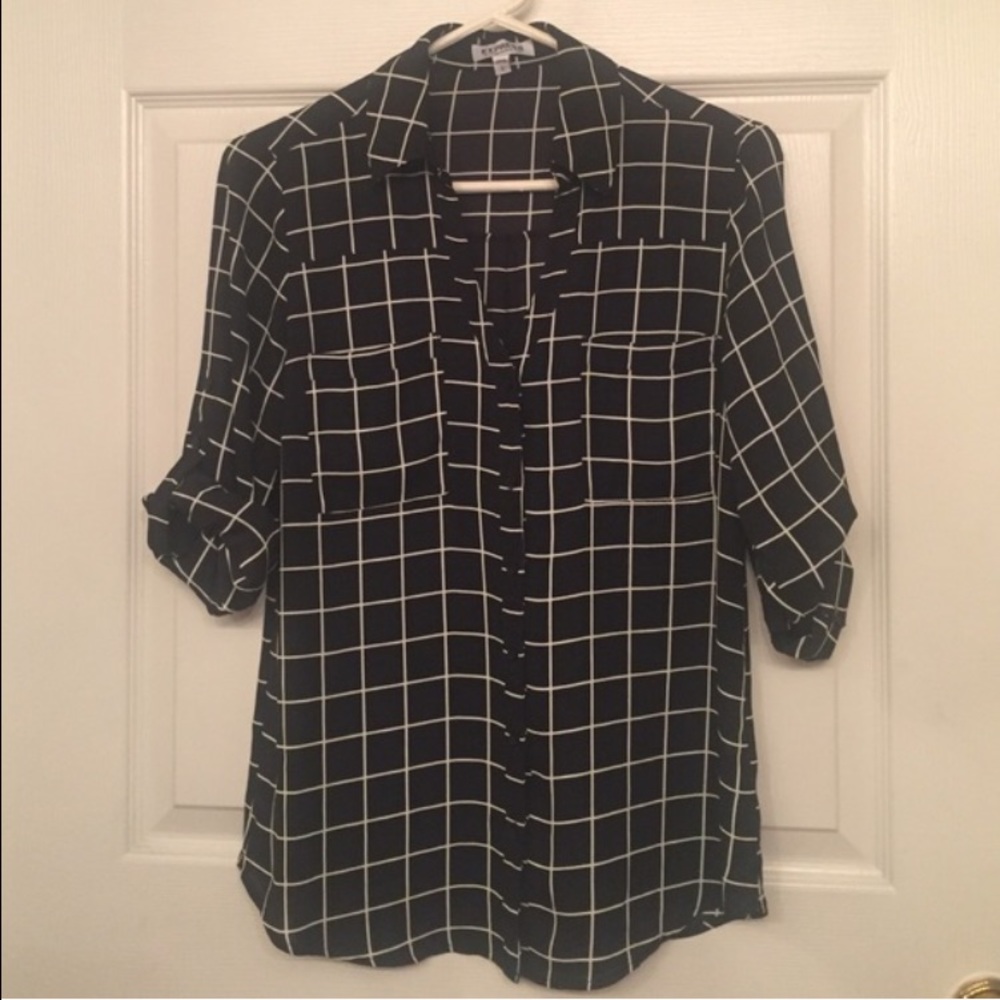 Express Portofino black and white top