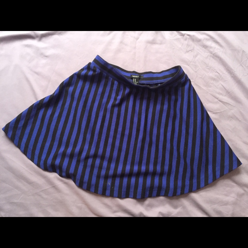 Black And Blue Skirt