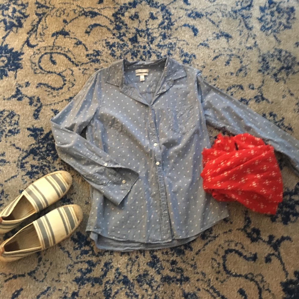 Polka Dot Jcrew Boy Shirt size 8
