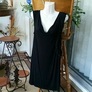 Diasy Fuentes Black Cowl Dress