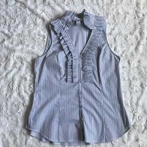 White House black market sleeveless blouse Sz 8.