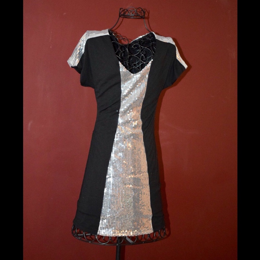 Black and sequin party dress!