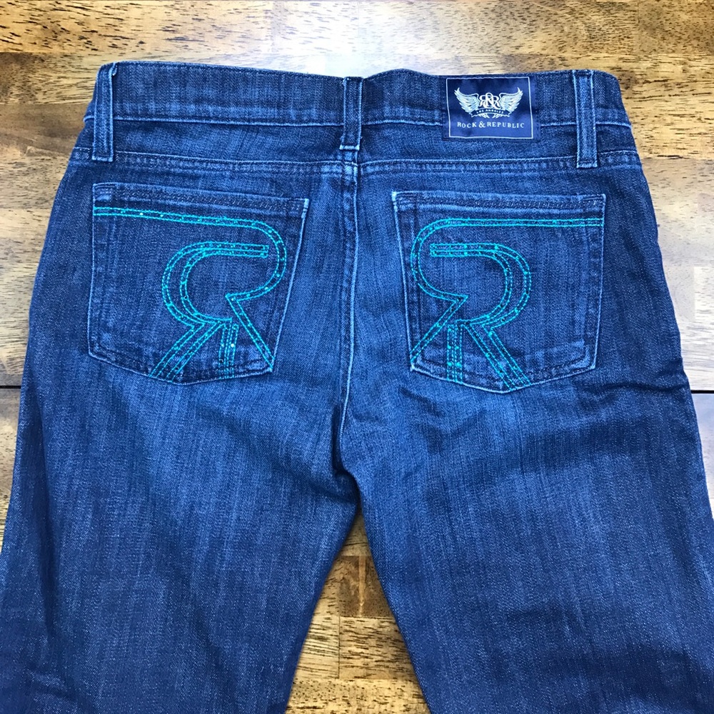 💥SALE💥 Rock & Republic Embellished Bootcut Jeans - Picture 4 of 5