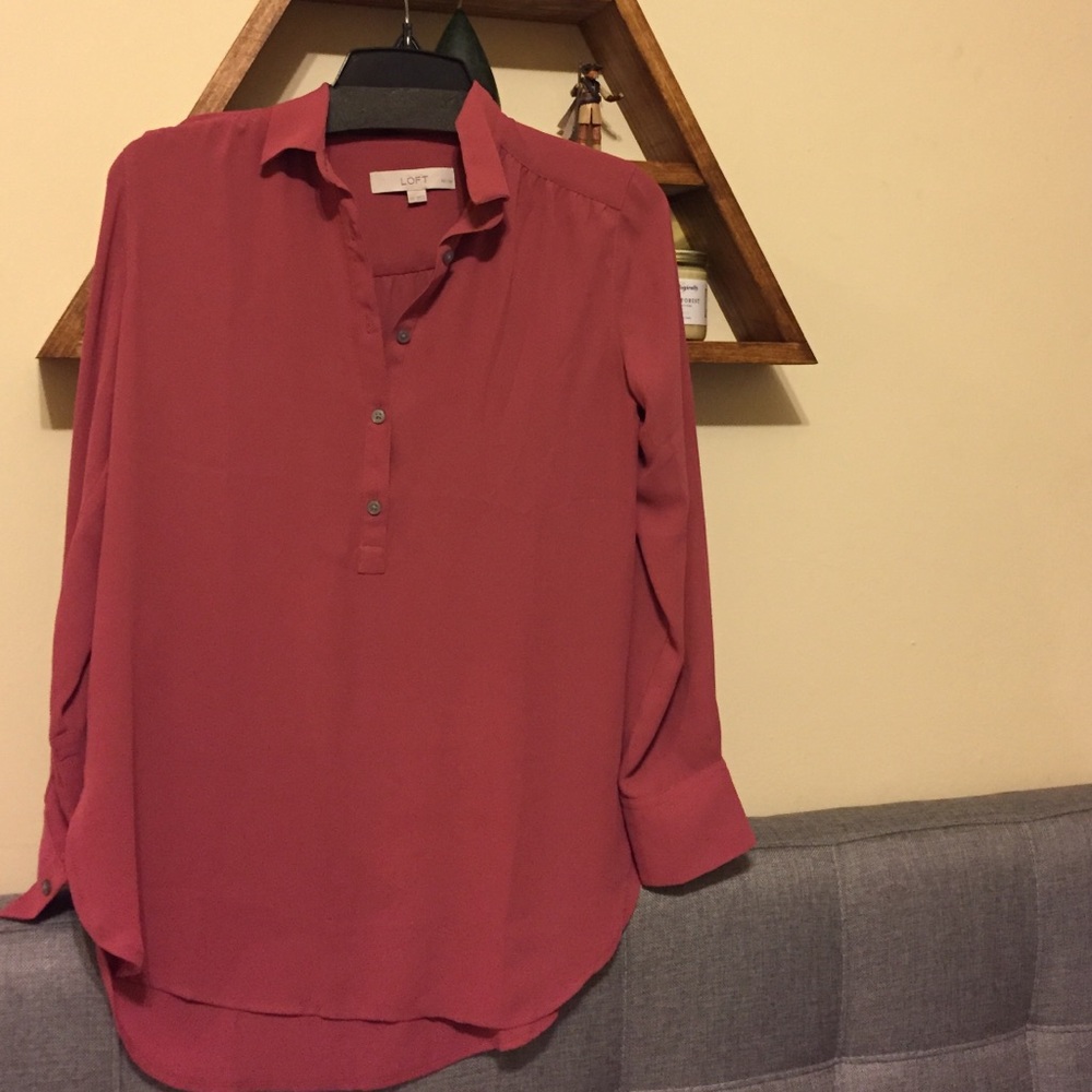 Dusty pink Loft top