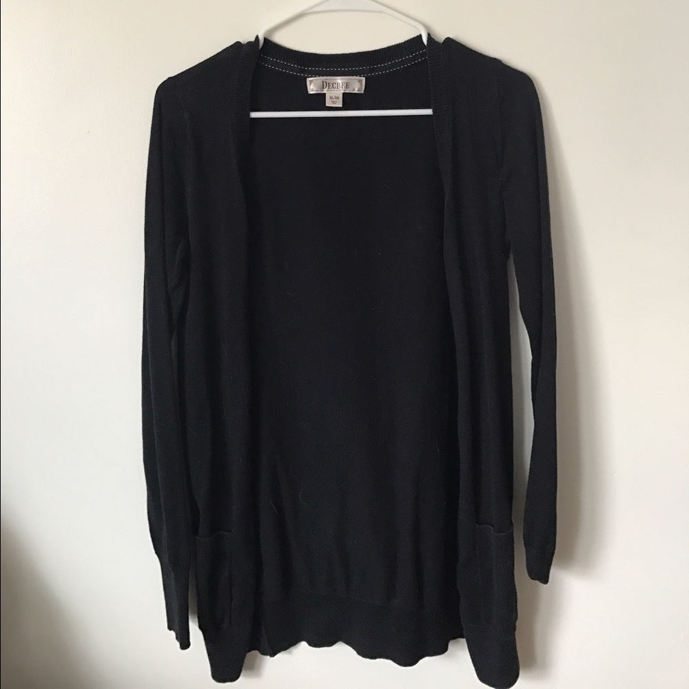 Black cardigan