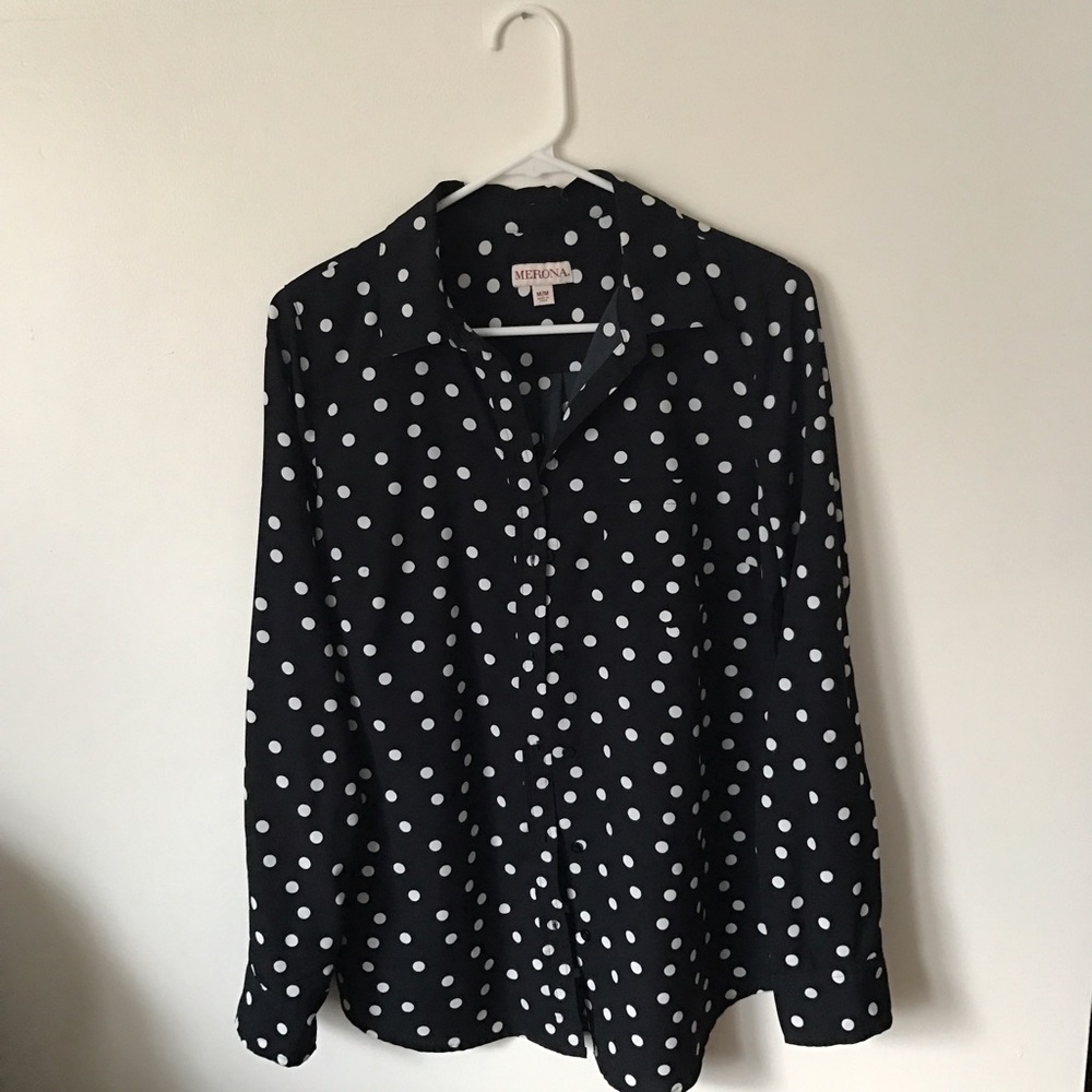 Merona polka dot blouse