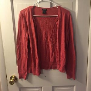 Ann Taylor peach cardigan