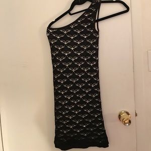 Bebe One Shoulder Mini Dress