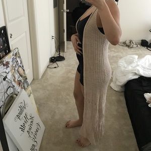 Long knit vest cardigan !