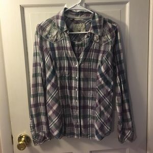 Guess plaid shirt
