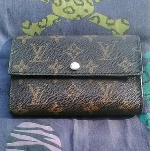 Adorable Brown Monogram Trifold Wallet