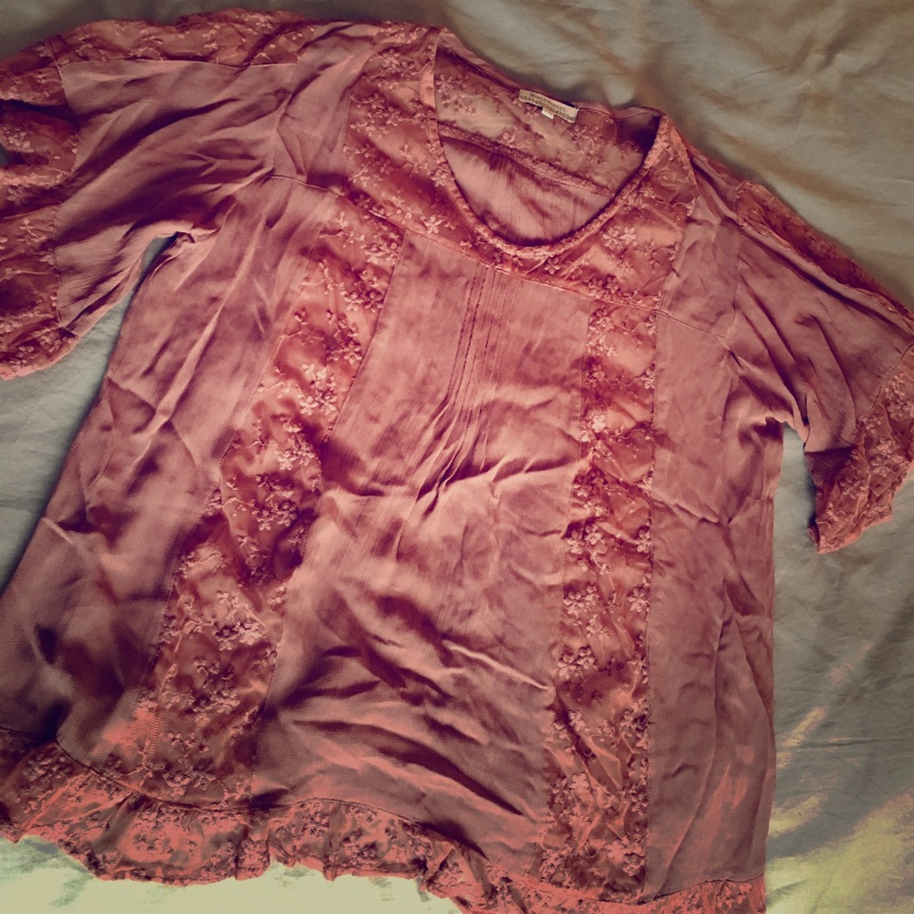 Rose lacy bohemian top from World Market.
