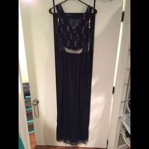Navy Blue Prom Dress