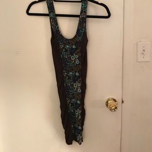 Free People Dark Green Mini Dress