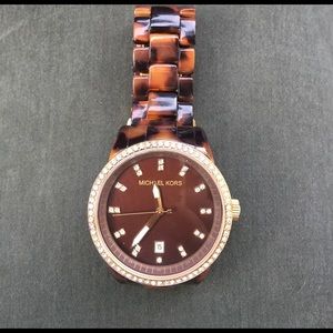 Used Michael Kors Tortoise Watch