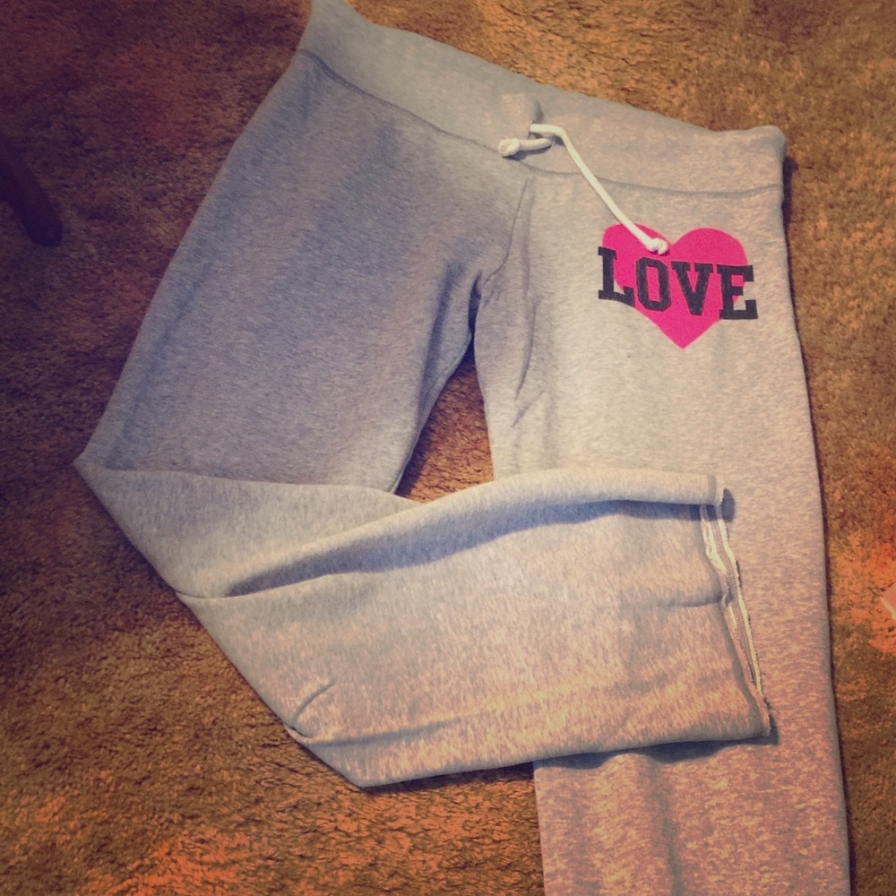 VS PINK grey sweatpants size L