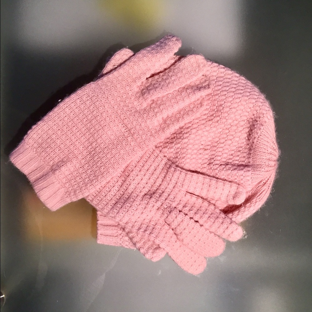 Cute Hat and Glove Set