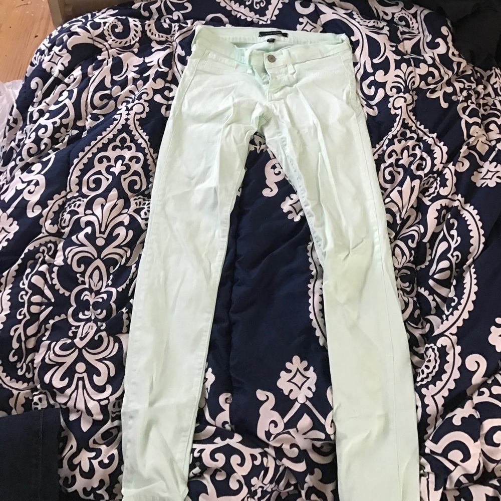 Mint flying monkey jeans