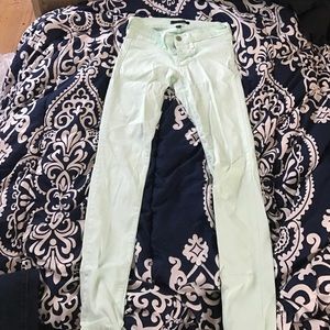 Mint flying monkey jeans