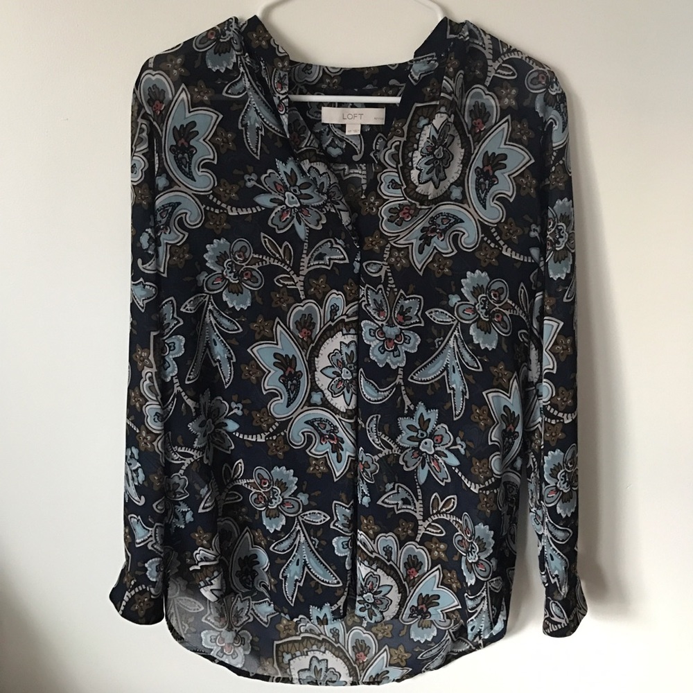 Loft floral blouse