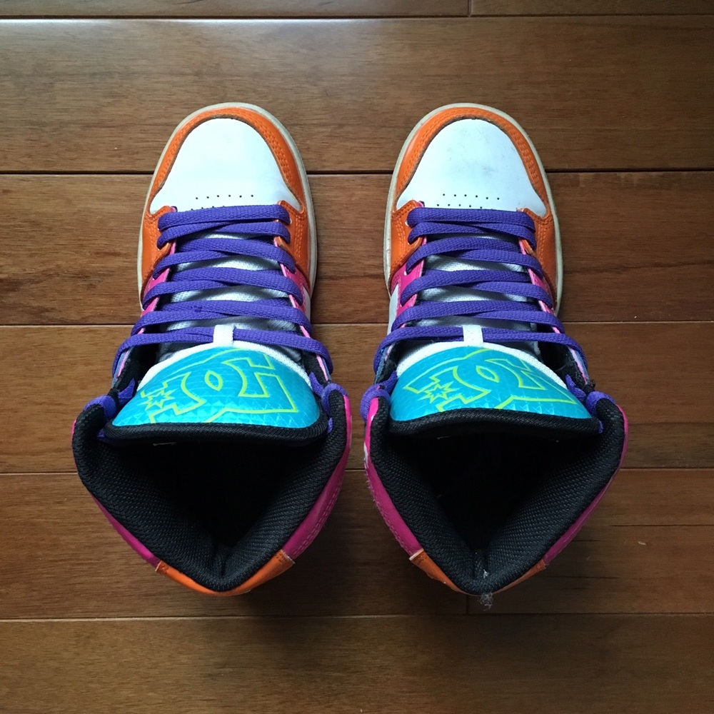 DC Colorful high-top sneakers