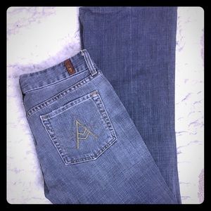 7 for all mankind denim flare jeans
