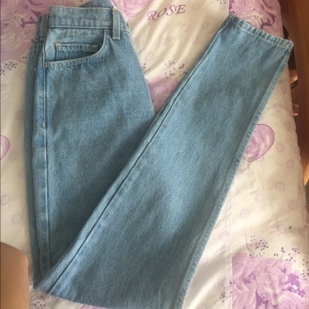 American apparel high waisted jeans