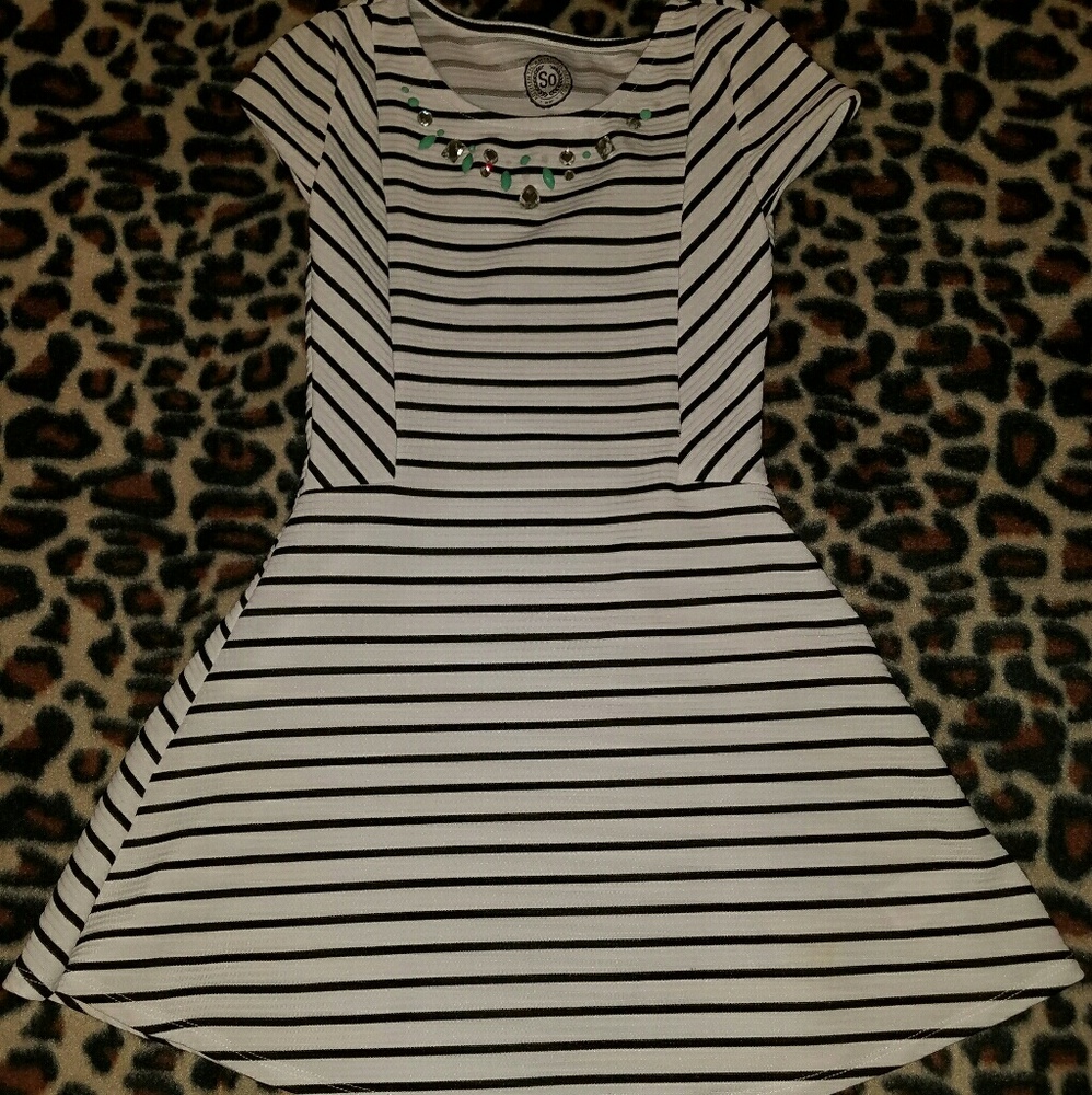 Black and white dress