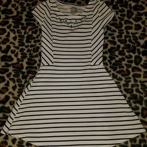 Black and white dress