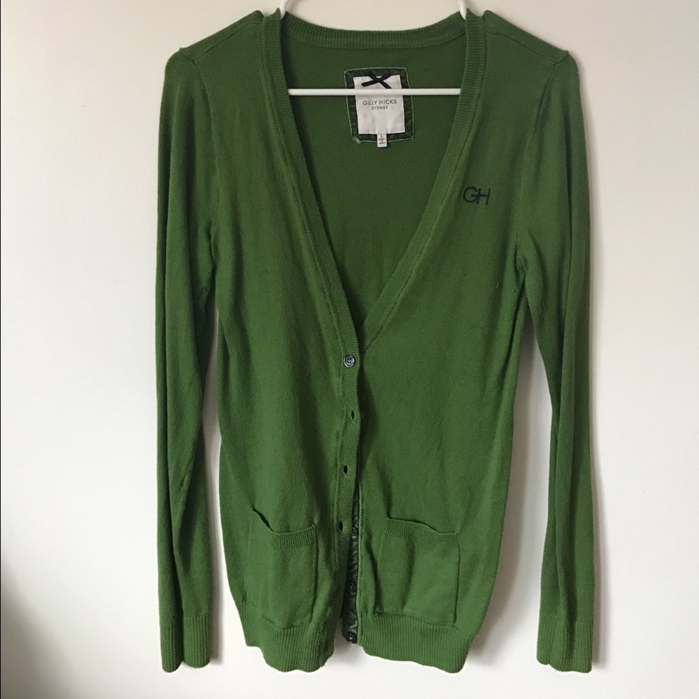 Gilly Hicks green cardigan