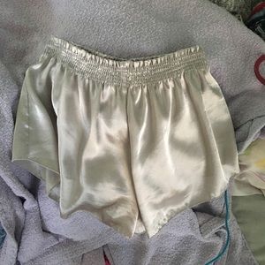 brandy silky satin shorts