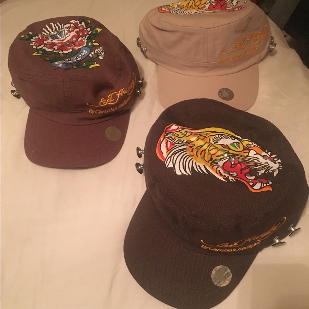 New Bundle of 3 Ed Hardy Trucker Hats
