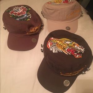 New Bundle of 3 Ed Hardy Trucker Hats