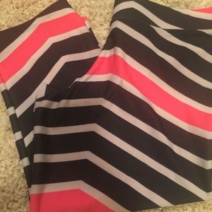 Under armour spandex running Capri black coral L