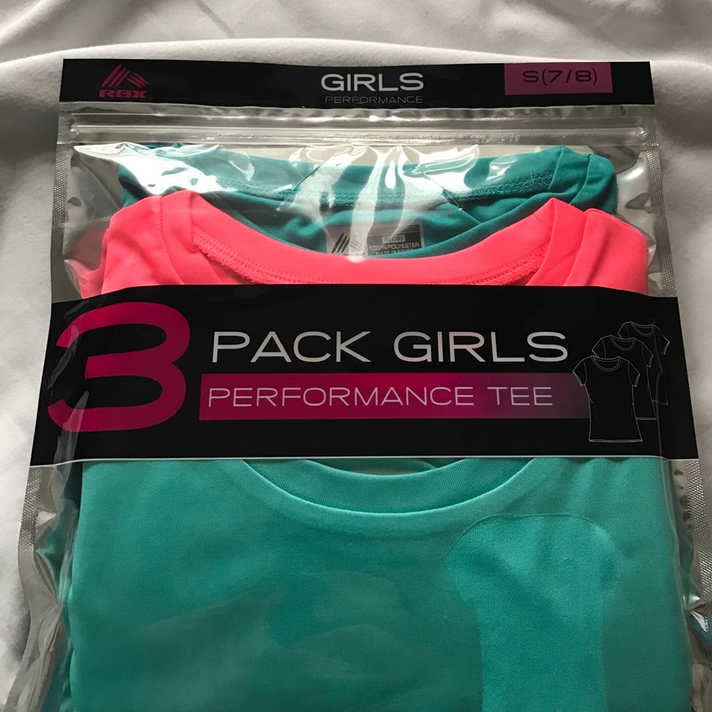 3 pack girls performance tee