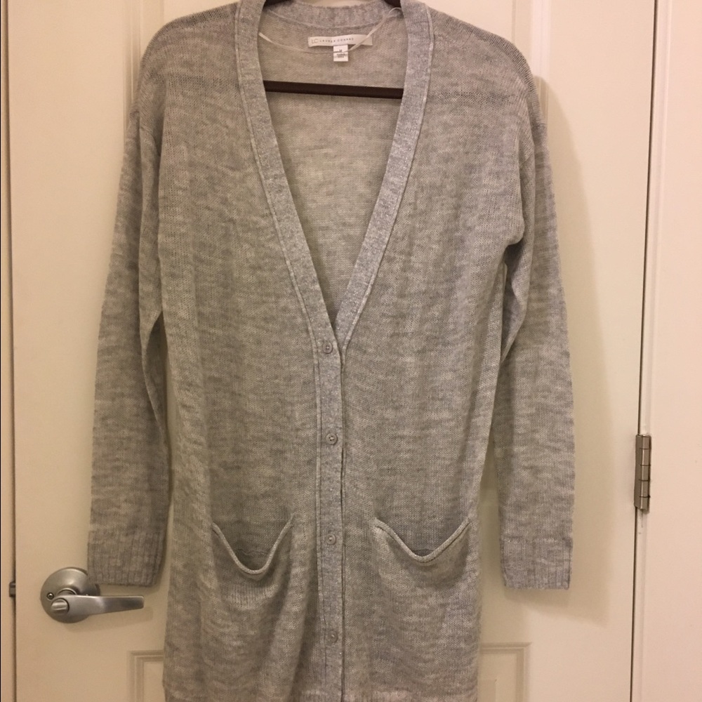 Light/long cardigan with lace