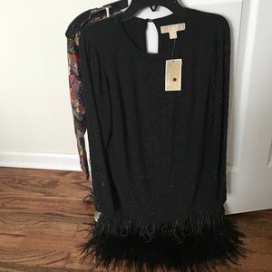 BNWT!!! Michael Kors feather dress