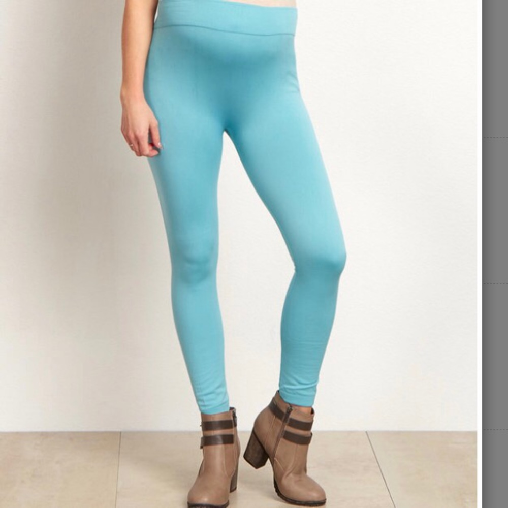 Pinkblush light blue maternity leggings