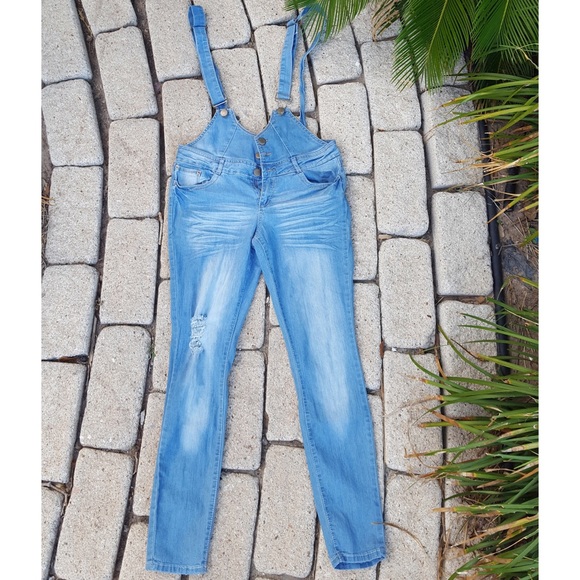 🌼No boundaries high waisted skinny overalls🌼 - Picture 4 of 5