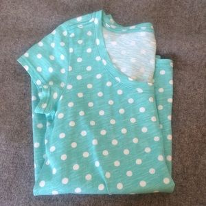 NWOT. Garnet Hill aqua top