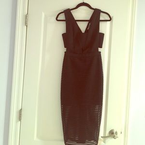 Black night out dress, brand is mustard seed